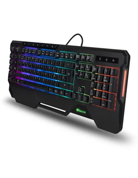 NGS GKX-450-2 Teclado Gaming de Membrana con Luces RGB