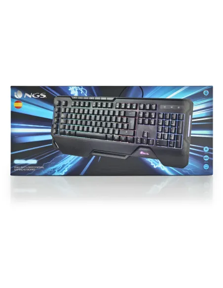 NGS GKX-450-2 Teclado Gaming de Membrana con Luces RGB