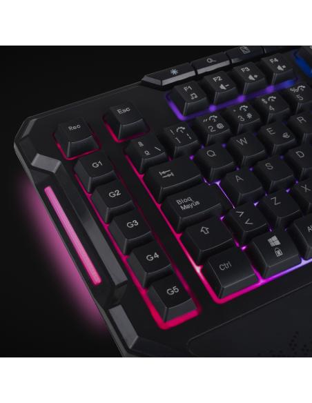 NGS GKX-450-2 Teclado Gaming de Membrana con Luces RGB