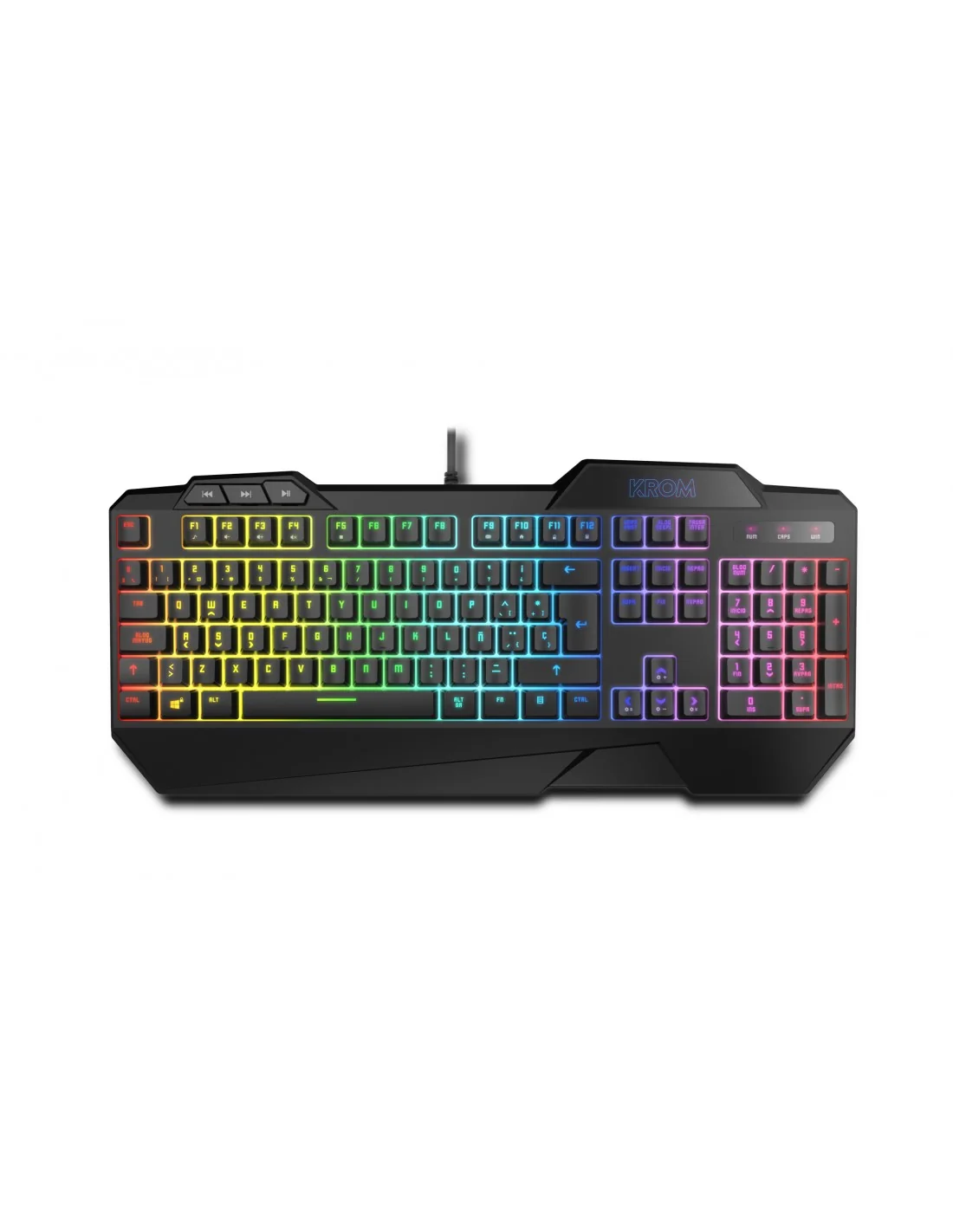 Krom NXKROMKRSHRSP Combo Teclado Híbrido RGB + Ratón