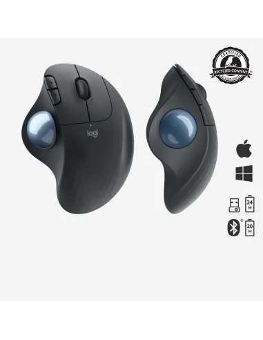 Logitech Ergo M575 Ratón Trackball Inalámbrico 2000DPI Gris
