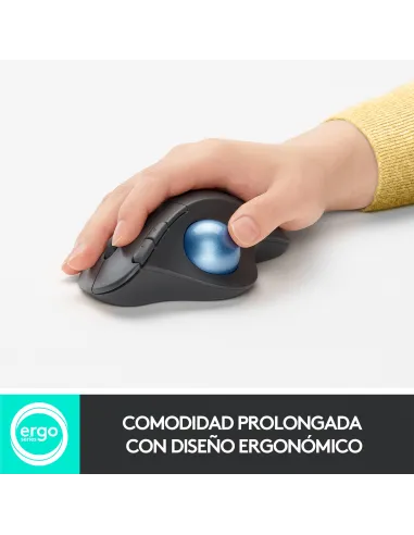 Logitech Ergo M575 Ratón Trackball Inalámbrico 2000DPI Gris