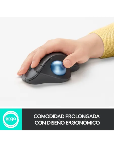 Logitech Ergo M575 Ratón Trackball Inalámbrico 2000DPI Gris
