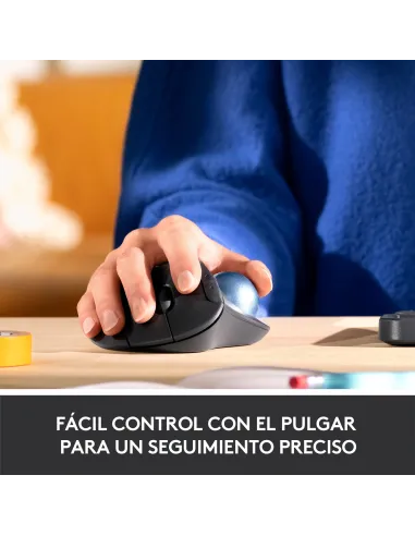 Logitech Ergo M575 Ratón Trackball Inalámbrico 2000DPI Gris