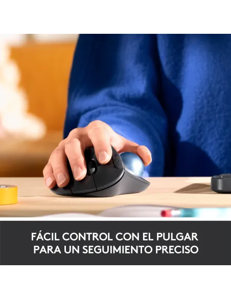 Logitech Ergo M575 Ratón Trackball Inalámbrico 2000DPI Gris