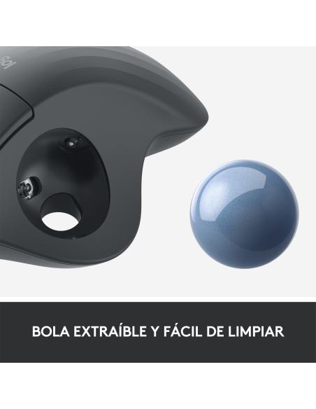 Logitech Ergo M575 Ratón Trackball Inalámbrico 2000DPI Gris