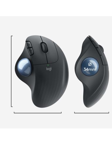 Logitech Ergo M575 Ratón Trackball Inalámbrico 2000DPI Gris