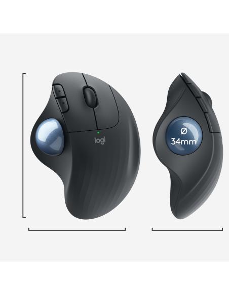 Logitech Ergo M575 Ratón Trackball Inalámbrico 2000DPI Gris