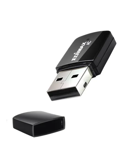 Edimax EW-7811UTC Mini Adaptador Inalámbrico USB AC600 WiFi 5 Doble Banda Negro