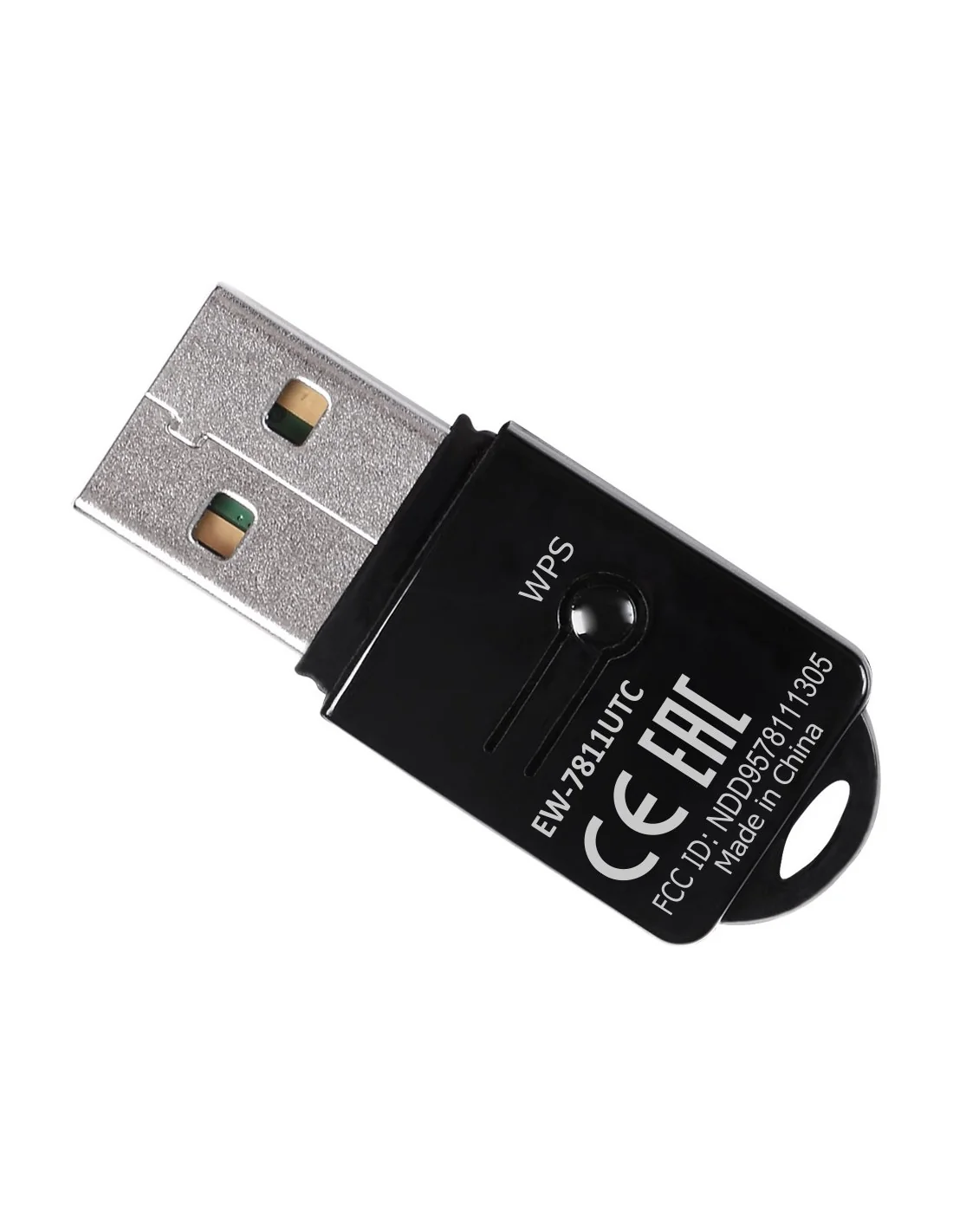 Edimax EW-7811UTC Mini Adaptador Inalámbrico USB AC600 WiFi 5 Doble Banda Negro