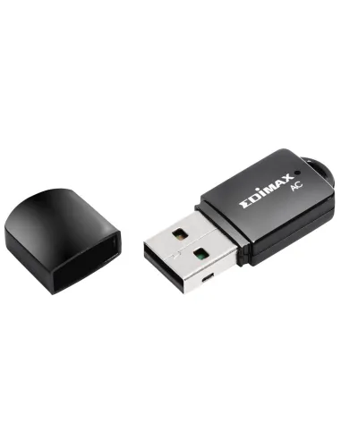 Edimax EW-7811UTC Mini Adaptador Inalámbrico USB AC600 WiFi 5 Doble Banda Negro
