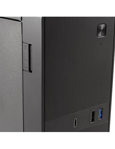 CoolBox T310 Micro Torre Negro + Fuente de Alimentación 300 W