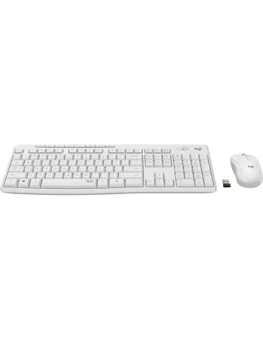Logitech 920-009819 MK295 Combo Teclado + Ratón Inalámbricos Blanco Crudo ( Teclado Aleman )