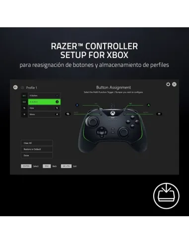 Razer Wolverine V2 Gamepad para Xbox One/Xbox Series X/S/PC Blanco