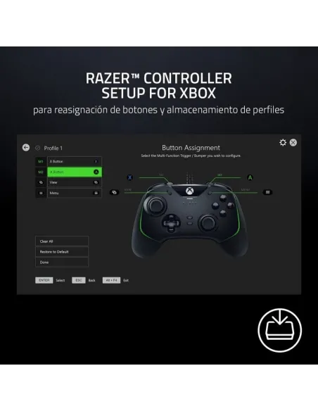 Razer Wolverine V2 Gamepad para Xbox One/Xbox Series X/S/PC Blanco
