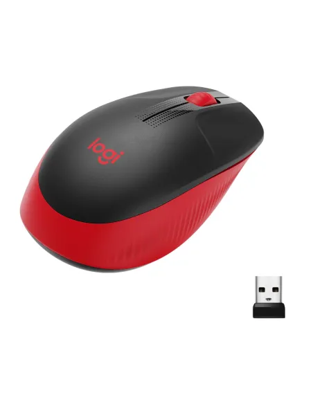 Logitech 910-005908 M190 Ratón Inalámbrico 1000 DPI Rojo