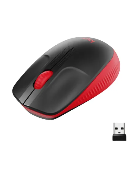 Logitech 910-005908 M190 Ratón Inalámbrico 1000 DPI Rojo