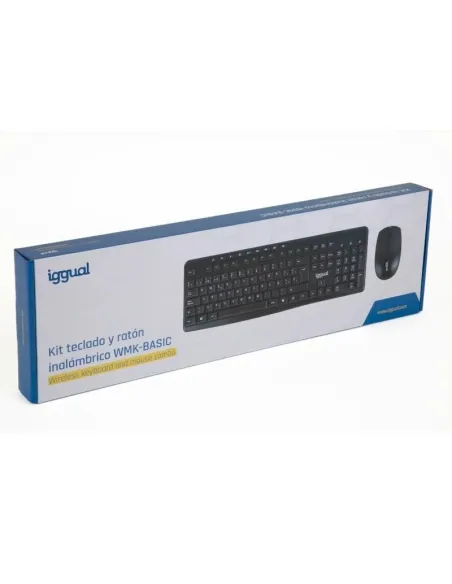 iggual IGG318898 WMK-BASIC Kit Teclado y Ratón inalámbrico