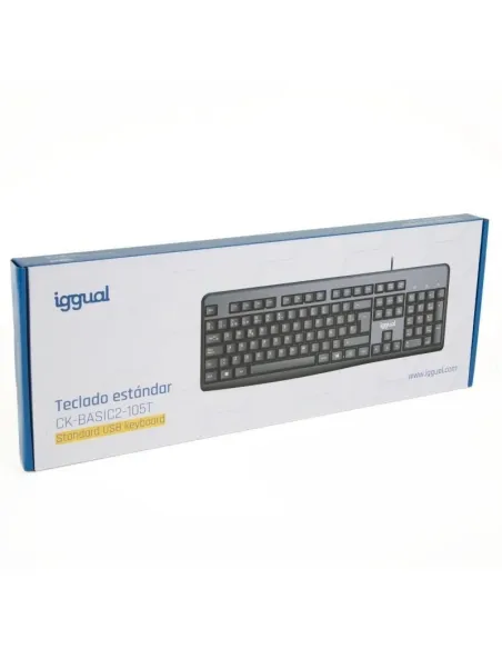 iggual IGG318904 CK-BASIC2-105T Teclado Estándar Negro