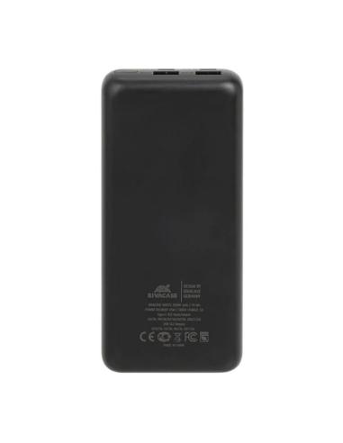 Rivacase VA1075 Powerbank 20000mAh 45W con LCD para Portatiles USB-C Negro