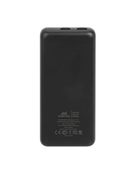 Rivacase VA1075 Powerbank 20000mAh 45W con LCD para Portatiles USB-C Negro