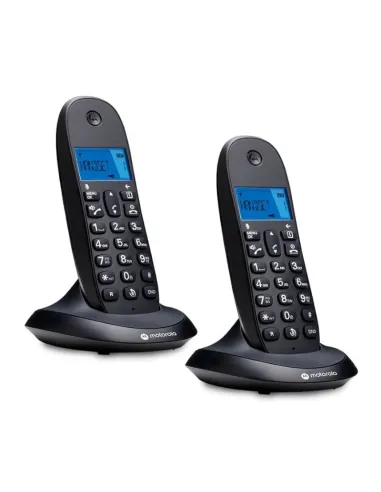 Motorola C1002 CB+ Teléfono Inalámbrico DECT Negro Duo