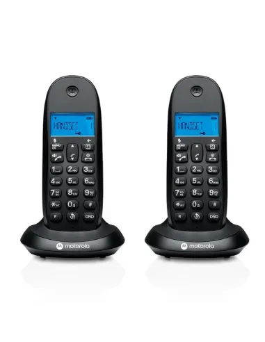 Motorola C1002 CB+ Teléfono Inalámbrico DECT Negro Duo