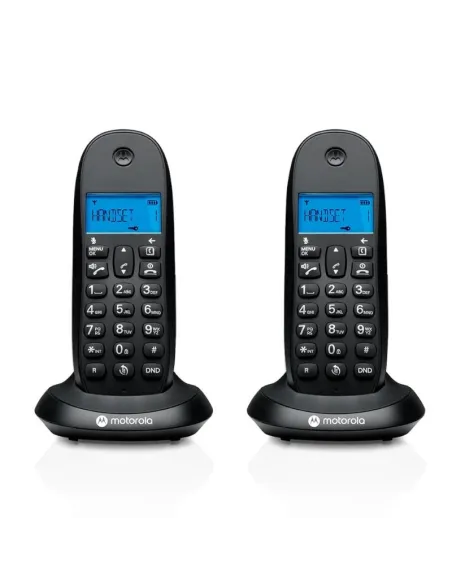 Motorola C1002 CB+ Teléfono Inalámbrico DECT Negro Duo