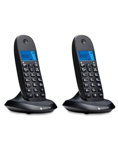Motorola C1002 CB+ Teléfono Inalámbrico DECT Negro Duo