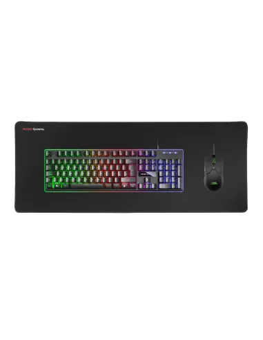 Mars Gaming MCPXBES Combo Teclado + Raton + Alfombrilla Negro