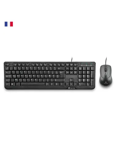NGS COCOAKIT AZERTY Teclado Ratón Incluido USB Francés Negro