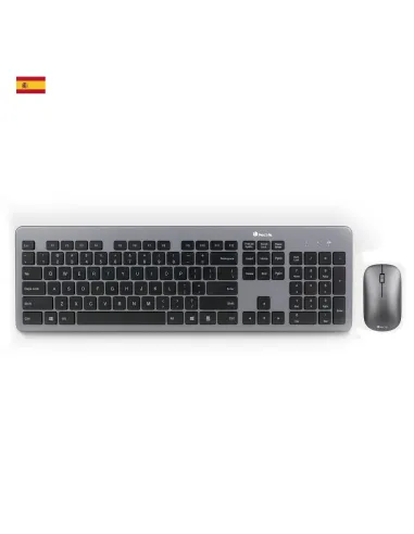 NGS MATRIXKIT Kit Teclado y Ratón Slim Inalámbrico Gris