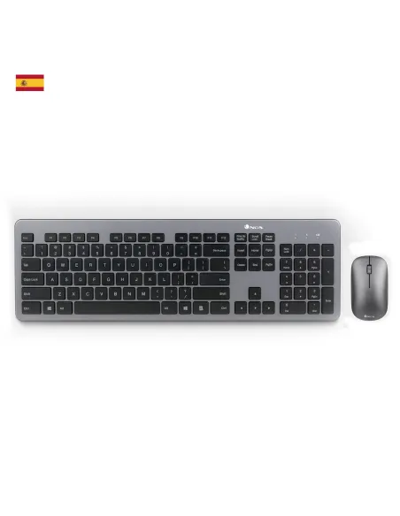 NGS MATRIXKIT Kit Teclado y Ratón Slim Inalámbrico Gris