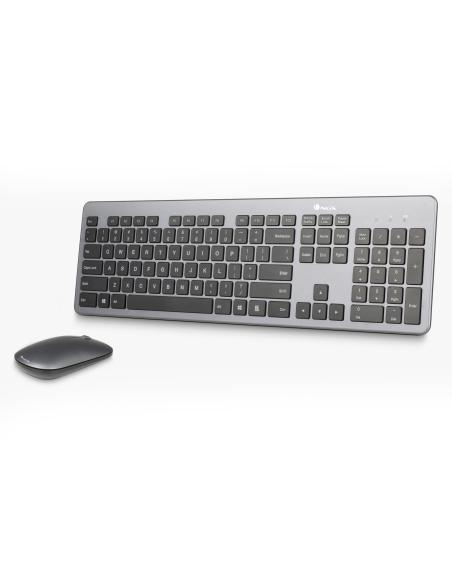 NGS MATRIXKIT Kit Teclado y Ratón Slim Inalámbrico Gris
