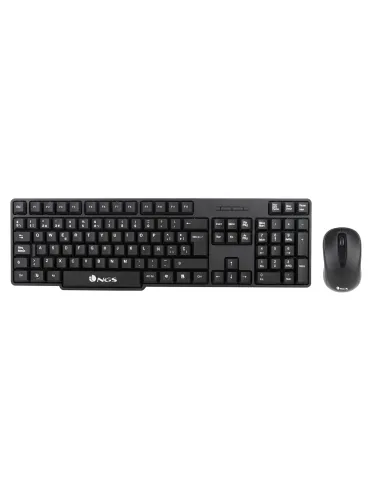 NGS EUPHORIAKIT Kit de Ratón y Teclado Inalámbricos Negro