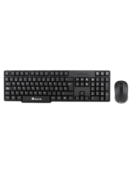 NGS EUPHORIAKIT Kit de Ratón y Teclado Inalámbricos Negro