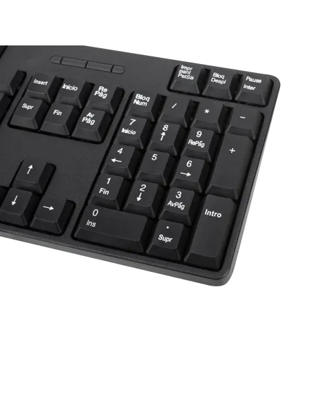 NGS EUPHORIAKIT Kit de Ratón y Teclado Inalámbricos Negro