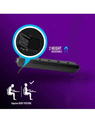 NGS EUPHORIAKIT Kit de Ratón y Teclado Inalámbricos Negro