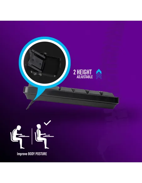 NGS EUPHORIAKIT Kit de Ratón y Teclado Inalámbricos Negro