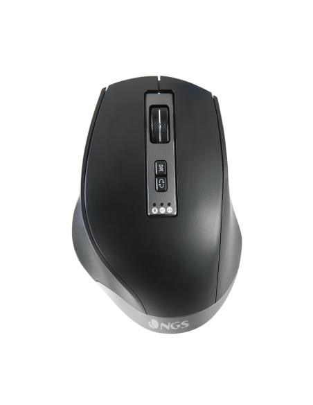 NGS Spell Kit Ergonómico de Teclado Qwerty Español + Ratón Inalámbricos Multidispositivo Negro