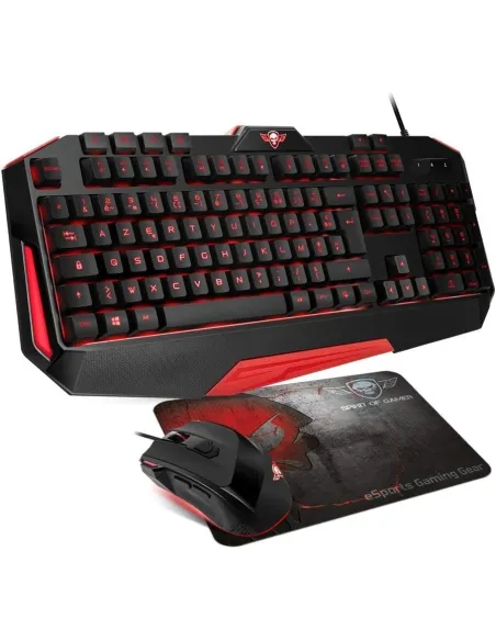 Spirit of Gamer SOG-3IN1-ES Pack Teclado + Ratón + Alfombrilla Gaming