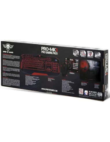 Spirit of Gamer SOG-3IN1-ES Pack Teclado + Ratón + Alfombrilla Gaming