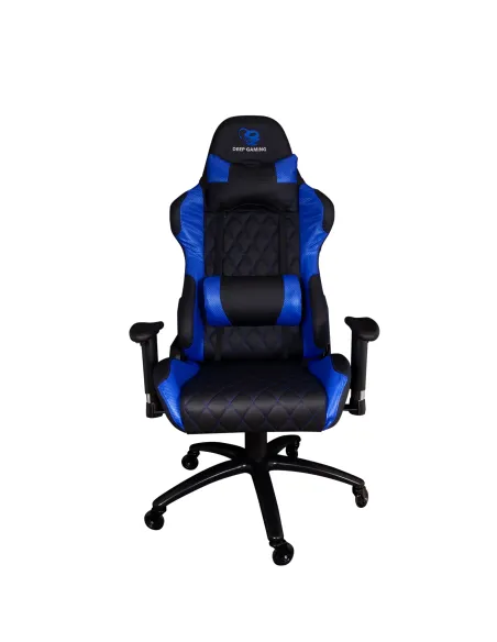 CoolBox Deep Gaming COO-DGMOB03 Deep Command II Silla para videojuegos de PC Asiento acolchado Negro Azul