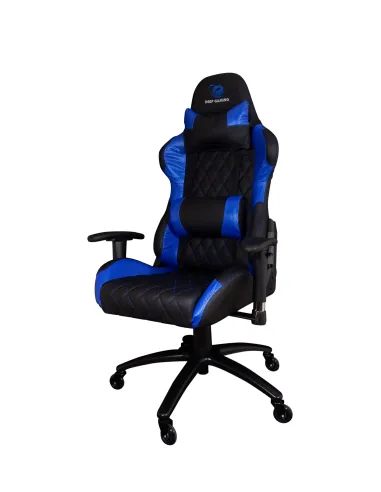 CoolBox Deep Gaming COO-DGMOB03 Deep Command II Silla para videojuegos de PC Asiento acolchado Negro Azul