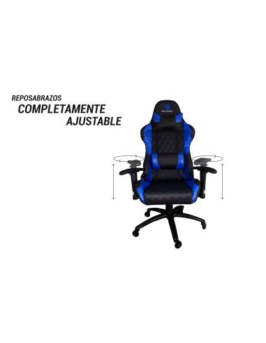 CoolBox Deep Gaming COO-DGMOB03 Deep Command II Silla para videojuegos de PC Asiento acolchado Negro Azul