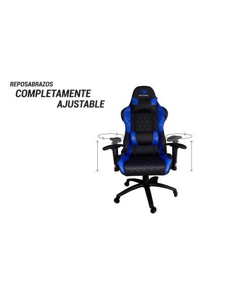 CoolBox Deep Gaming COO-DGMOB03 Deep Command II Silla para videojuegos de PC Asiento acolchado Negro Azul