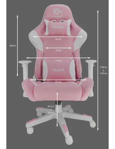 Talius DragonFly Silla Gaming Blanca/Rosa