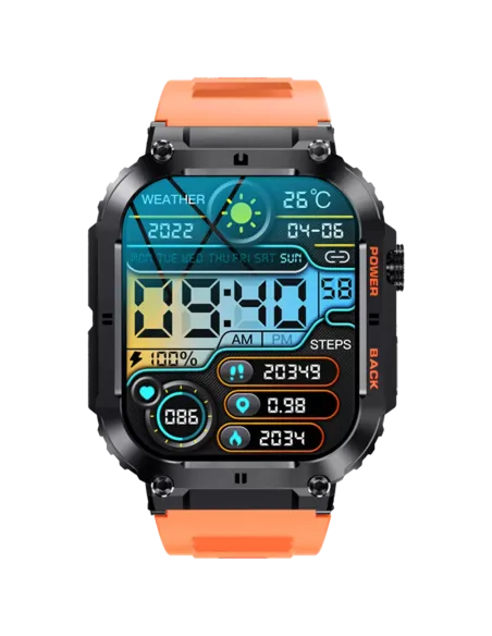 Denver SWC-191B Smartwatch 1.96" IPS Naranja