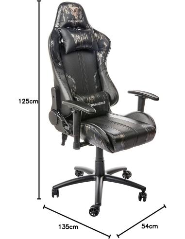 ThunderX3 BC3 Camo Silla Gaming Camuflaje Gris