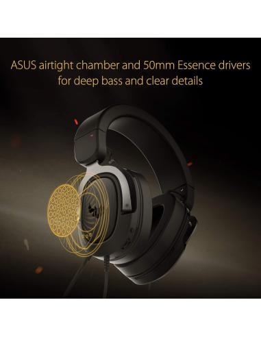 Asus TUF Gaming H3 Auriculares Gaming 7.1 Rojo
